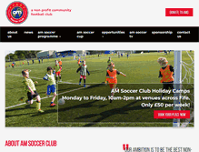 Tablet Screenshot of amsoccerclub.org